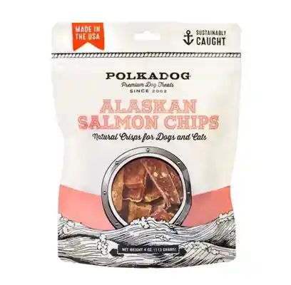 Alaskan Salmon Chip Dog Treats 4-oz