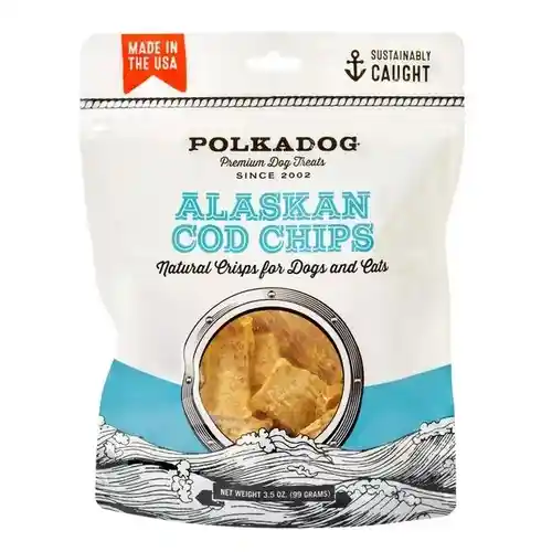 Alaskan Salmon Chip Dog Treats 4-oz