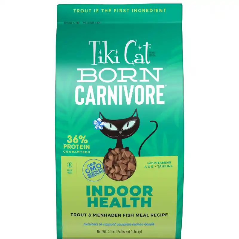 TIKI CAT INDOOR HEALTH TROUT & MENHADEN 6LB