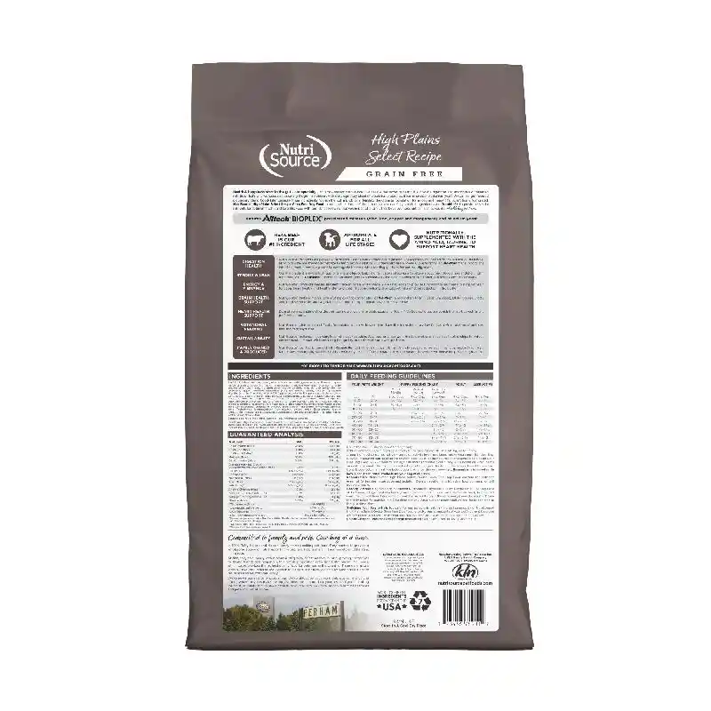 Nutrisource Dog: Grain Free High Plains 4lb