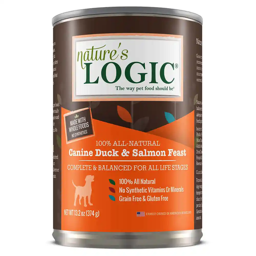 Nature's Logic Dog Gf Duck & Slmn Pate Can 13.2 Oz