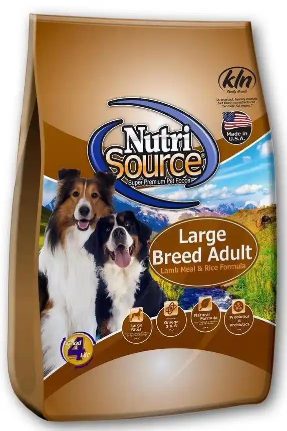 Nutrisource Large Breed: Lamb & Rice 26lb