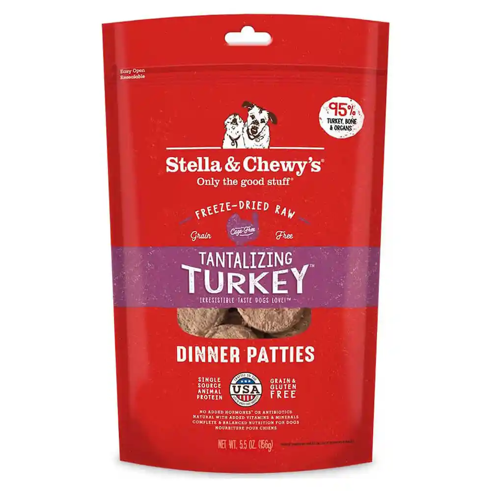 Stella & Chewy Dog Freezedried Patty Turkey 5.5-oz