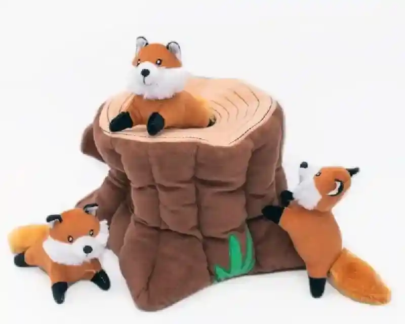 ZIPPY PAWS BURROW STUMP/FOX