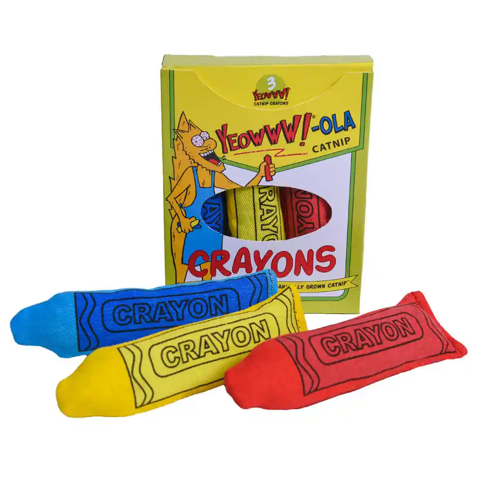 YEOW CATNIP CRAYONS 3PK