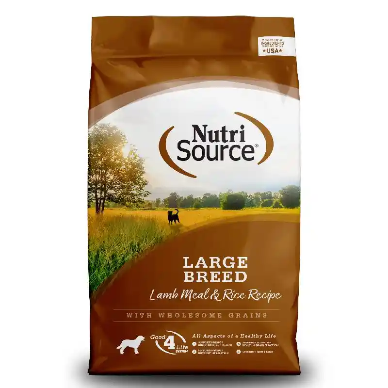 Nutrisource Large Breed: Lamb & Rice 26lb