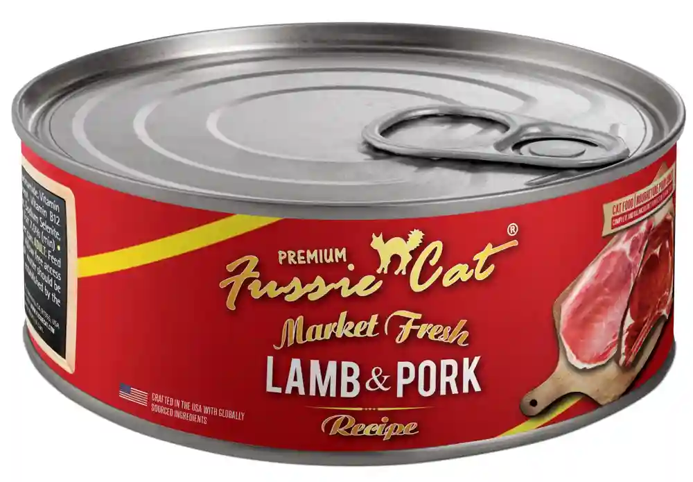 Fussie Cat Market Fresh Lamb & Pork Recipe Wet Cat Food 5.5-oz