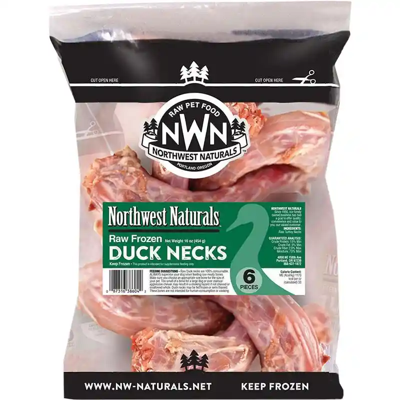 Northwest Naturals Frozen Duck Necks 6-Pack