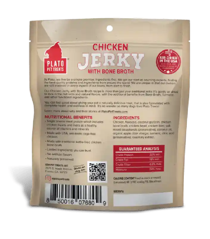 JERKY CHICKEN W/ BONE BROTH 16OZ