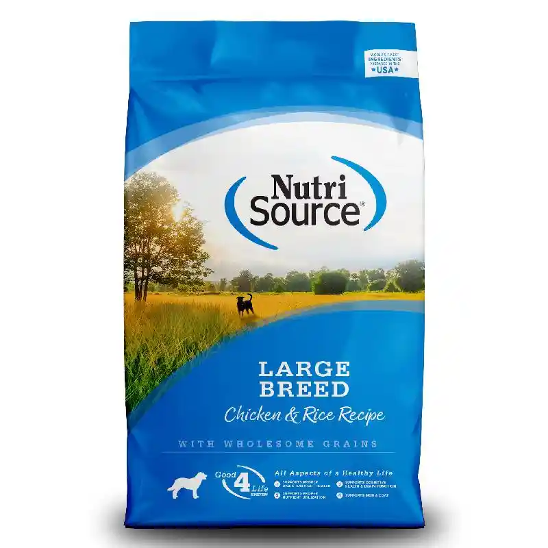 Nutrisource Large Breed: Chicken & Rice 26lb