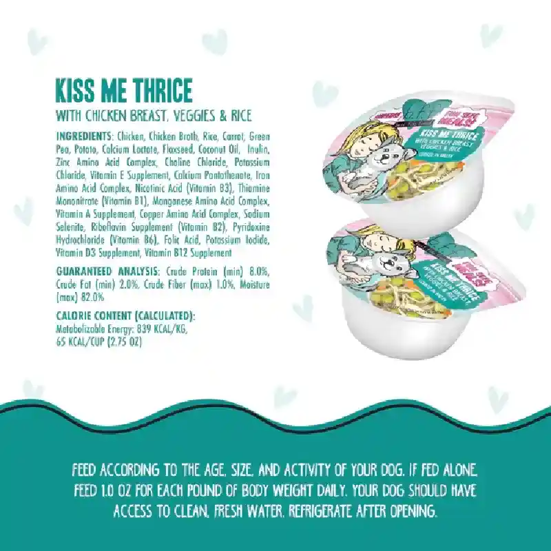 Weruva Dog Bff Kiss Me Ckn Veg Rice Cup 2.75-oz