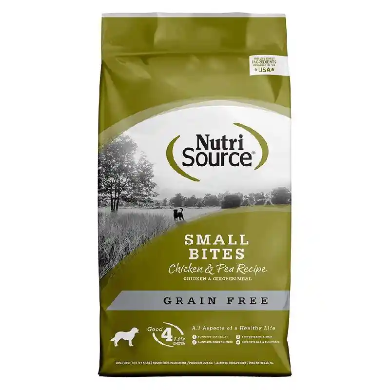 Nutrisource Small Bites: Grain Free Chicken & Pea 4lb