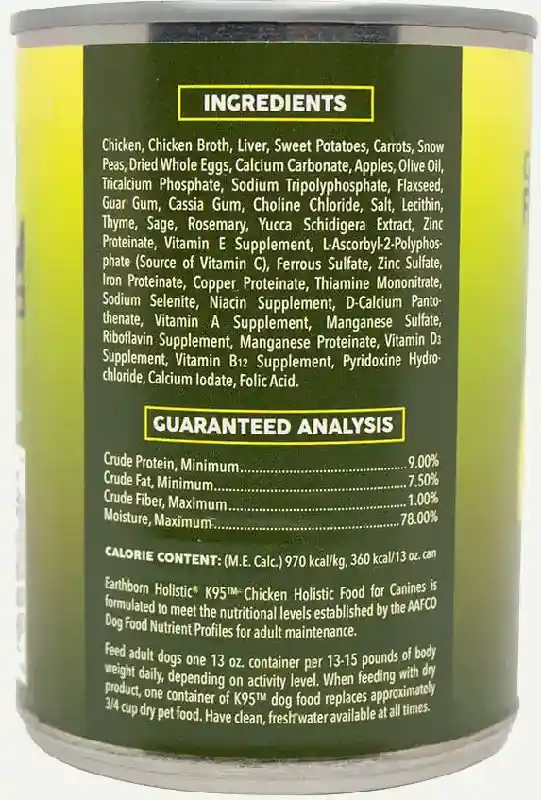 Earthborn Holistic Canned Dog Food Chicken 13oz
