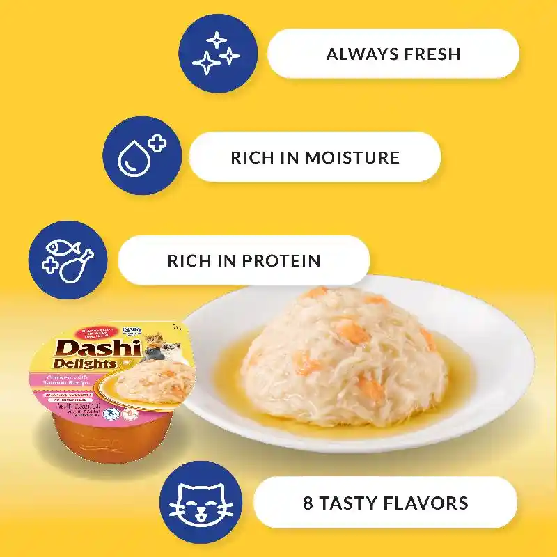 Inaba Cat Treat Dashi Delights Tuna 12 Ct Variety Box