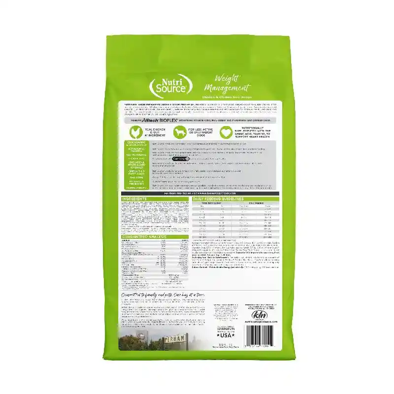 Nutrisource Dog: Weight Management 12lb