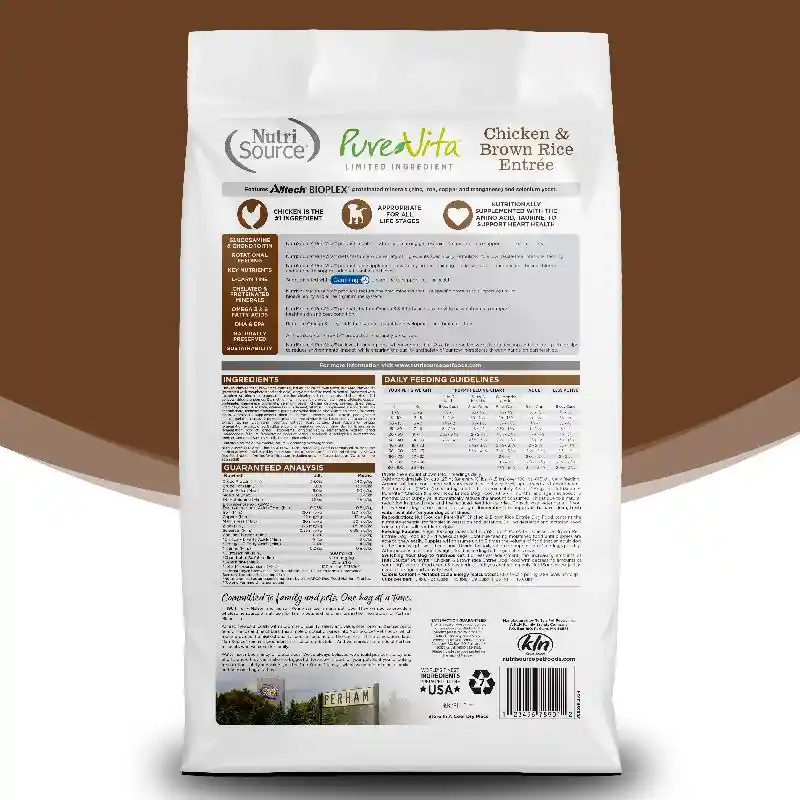 PureVita Dog: Chicken & Brown Rice 4lb