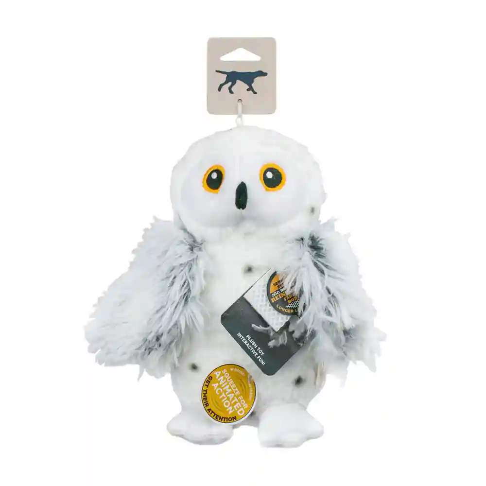 TT ANIMATED SNOW OWL 9"
