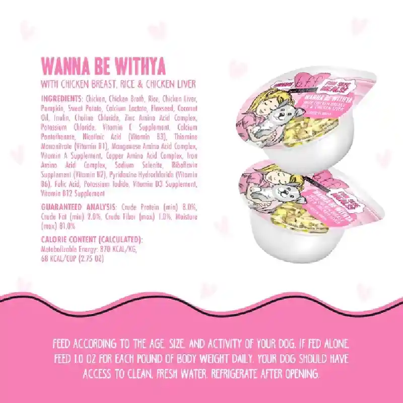 Bff Fun Cup Dog Wanna Be With Ya Chicken 2.7oz