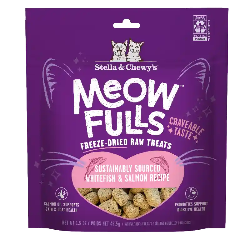 S&C MEOWFULLS FRZ DRD WHITEFISH & SALMON 1.5OZ