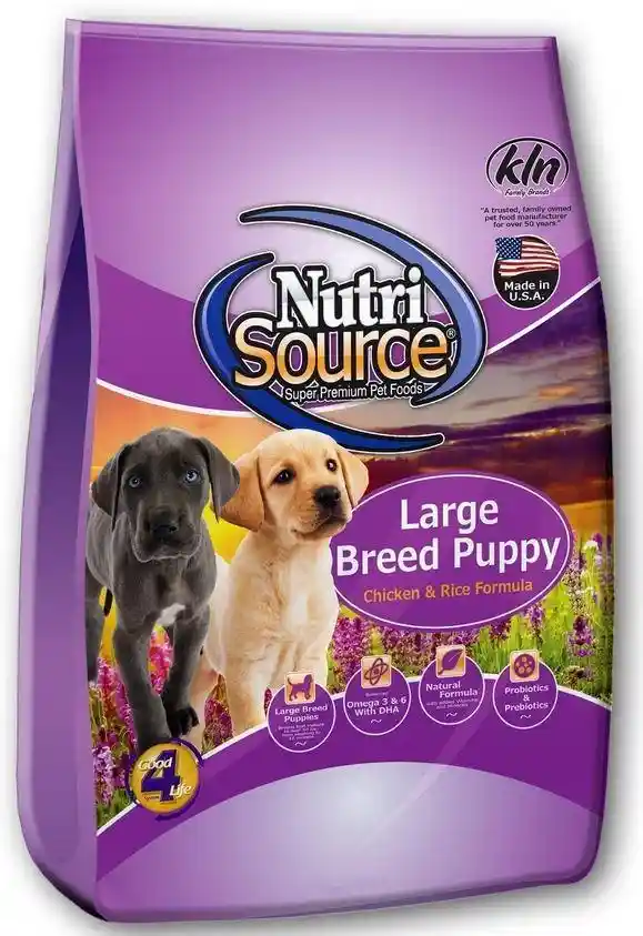 Nutrisource Large Breed: Puppy Chicken & Rice 26lb