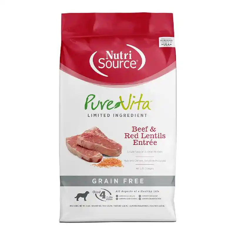 PureVita Dog: Grain Free Beef & Red Lentils 25lb