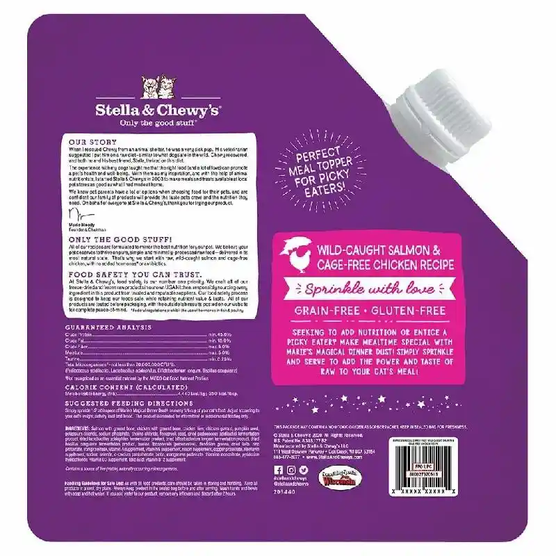 Stella & Chewy's Cat Dinner Dust Salmn & Chkn 7 Oz