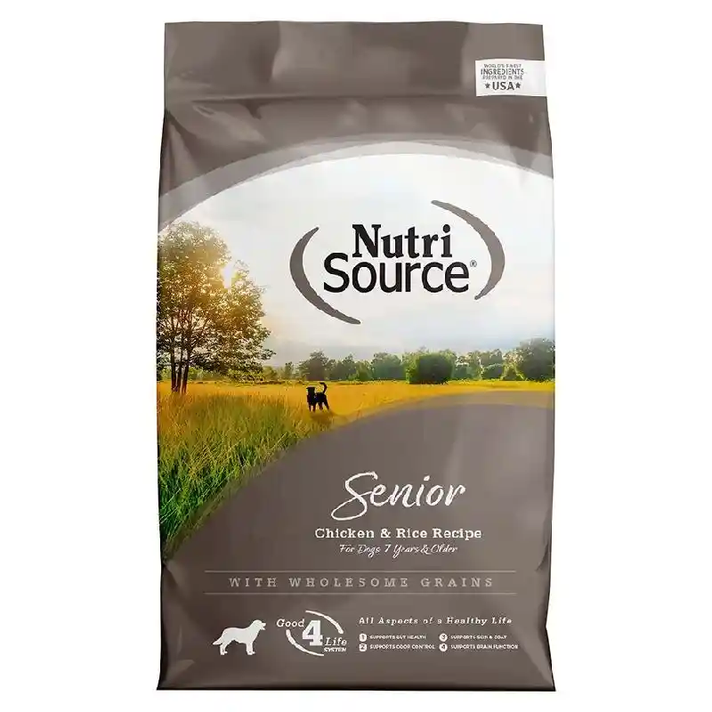 Nutrisource: Senior Dog Chicken & Rice 26lb