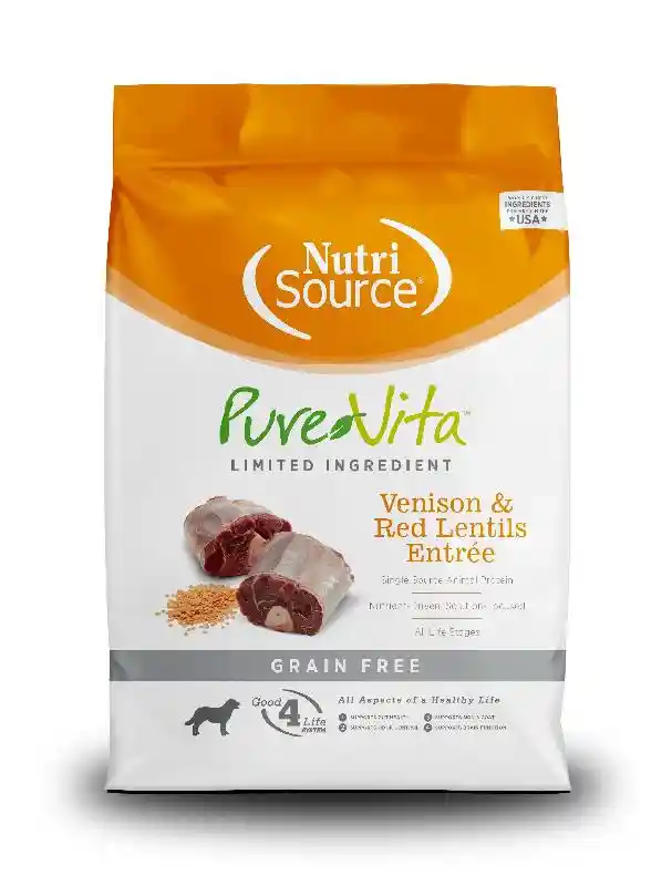 PureVita Dog: Grain Free Venison & Red Lentils 25lb