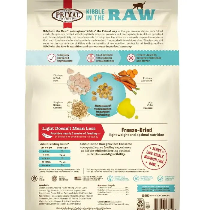 PRIMAL KITR CF CHICKEN FISH 1.5LB