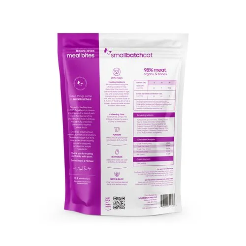 SB FRZ DRD CAT BITES TURKEY 10OZ