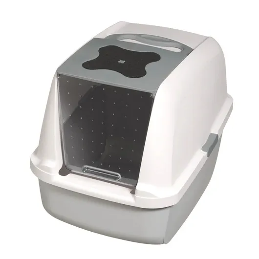Hooded Litter Pan Grey