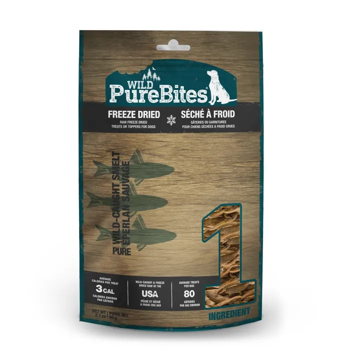 PUREBITE FRZ DRD WILD SMELT 2.1OZ