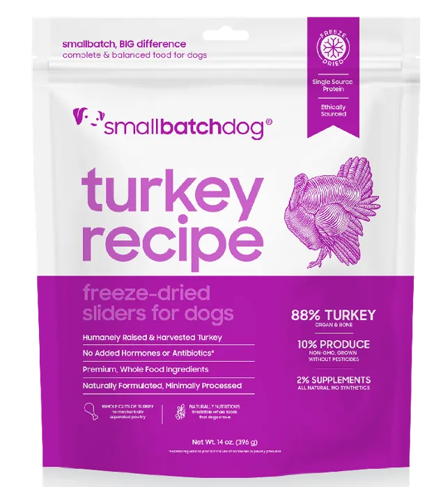 SB FRZ DRD DOG SLIDER TURKEY 14OZ