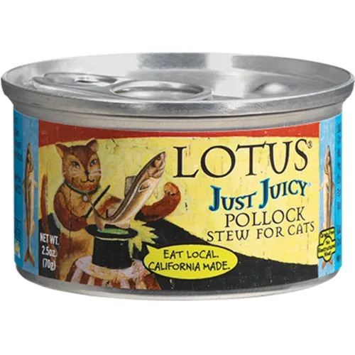 Lotus Just Juicy Pollock Stew Grain-free 2.5-oz