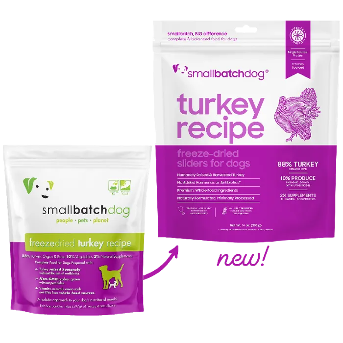 SB FRZ DRD DOG SLIDER TURKEY 14OZ