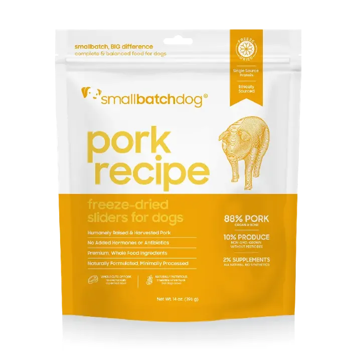 SB FRZ DRD DOG SLIDER PORK 14OZ