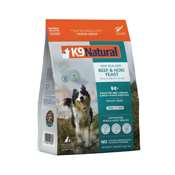K9 NAT FRZ DRD HOKI BEEF 4LB