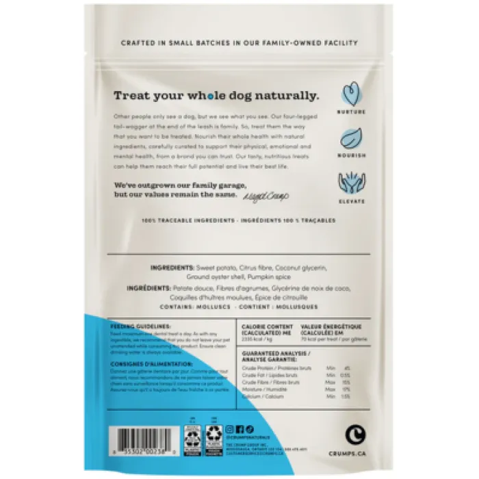Crumps Dog Dental 7" Plaque Busters With Pumpkin Spice 30 Pack