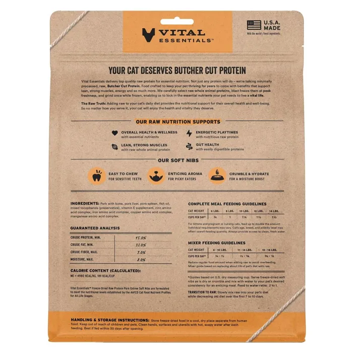 VE FRZ DRD CAT SOFT PORK 12OZ