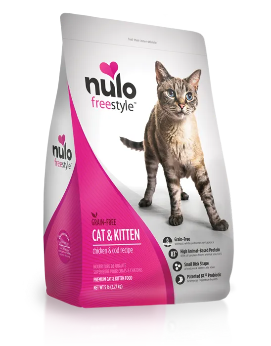 Freestyle Cat & Kitten Grain Free Chicken & Cod Dry Cat Food 12-lb
