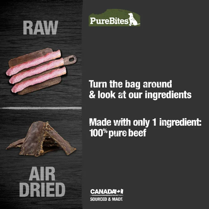 PUREBITE AIR DRIED JERKY BEEF 7.5OZ