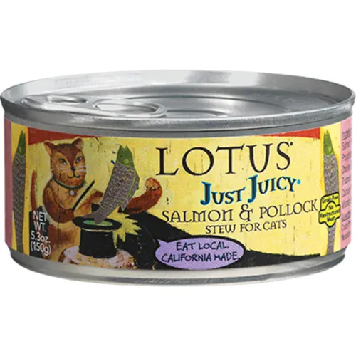 Just Juicy Slmn & Pollock Stew Gf Can Cat 5.3 - Oz