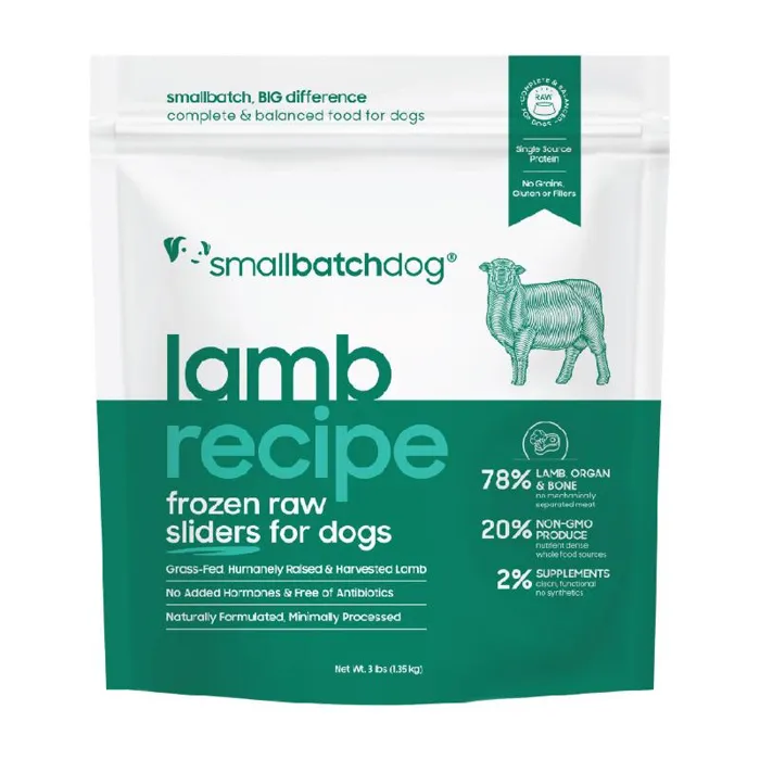 SB RAW DF SLIDERS LAMB 3LB