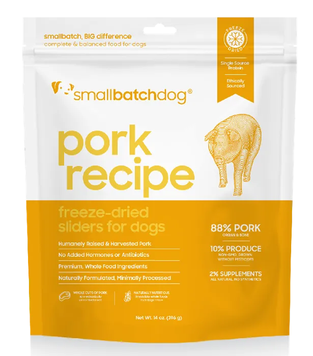 SB FRZ DRD DOG SLIDER PORK 14OZ