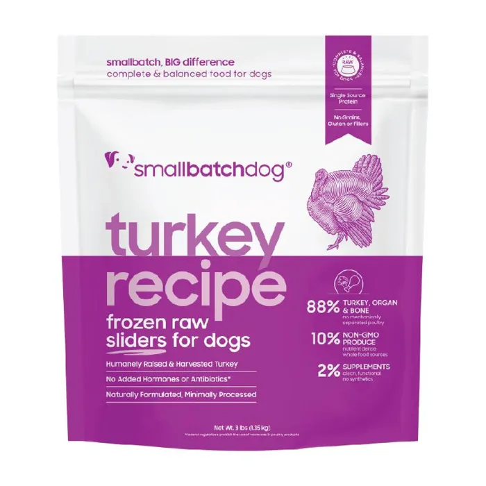 SB RAW DF SLIDERS TURKEY 3LB