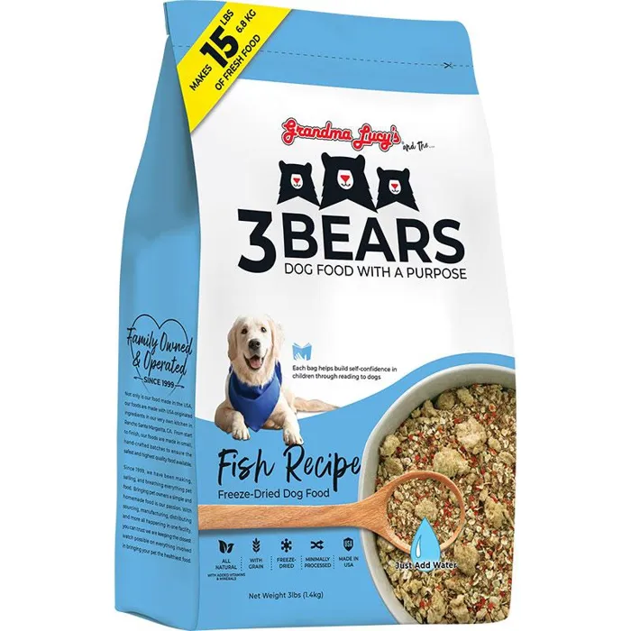Grandma Lucy's Dog Food 3 Bears Fish 3#