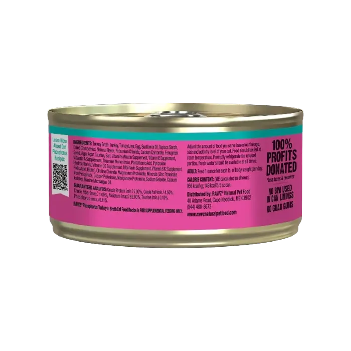 RAWZ CC LOW PHOS TURKEY 5.5OZ