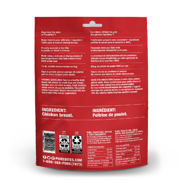 Purebites Dog Air Dried Chicken Jerky 5.5 Oz