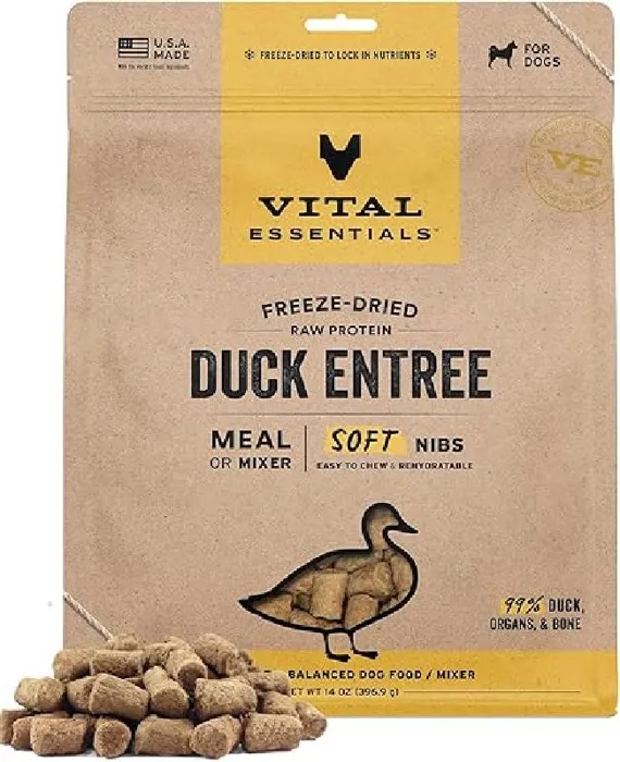 VE FRZ DRD DOG SOFT DUCK 14OZ