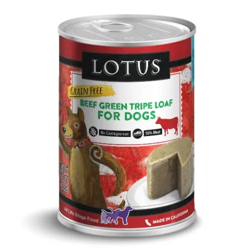 Lotus Dog Can Gf Beef Green Tri 12.5-oz